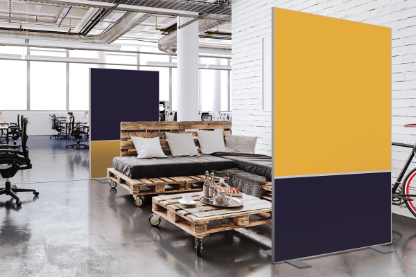 Sillage Cloisons De Bureau Duo Bleu Sombre Jaune Epice HD.jpg